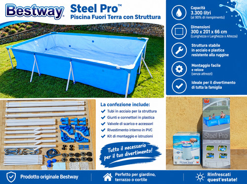 Bestway steel pro piscina - bestway,