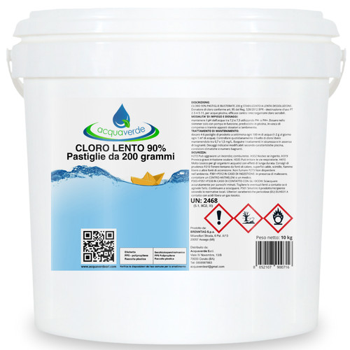Acquaverde cloro in - cloro, 90%