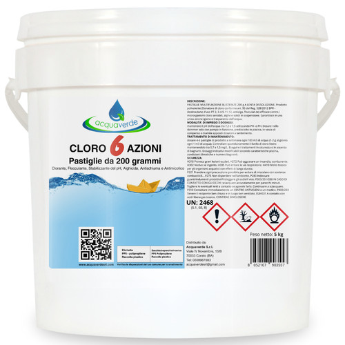 Acquaverde cloro azioni - 6,