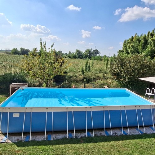 Piscina laghetto con - con, pompa