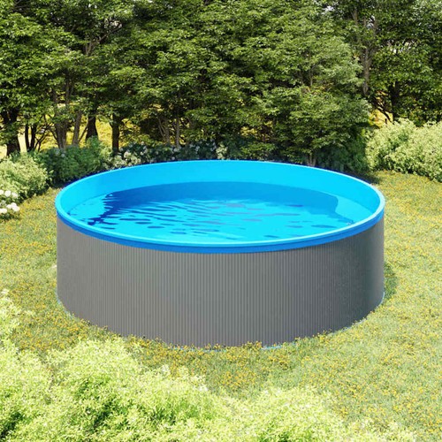 Piscina fuori terra acciaio - terra,