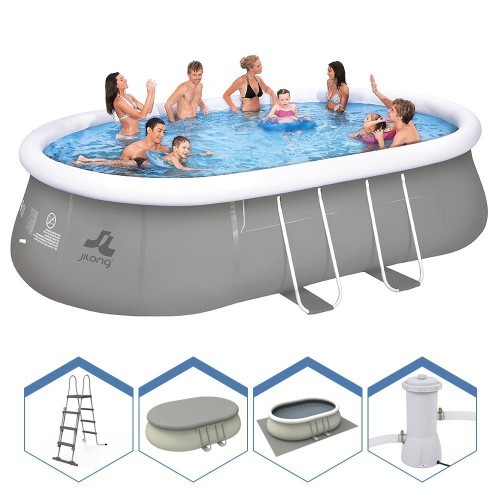 Piscina ovale autoportante - piscina,