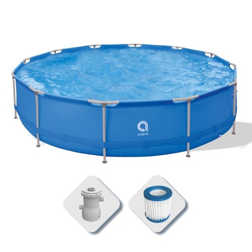 Piscina fuoriterra rotonda con - piscina,